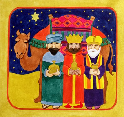 Three Kings and Camel by Linda Benton